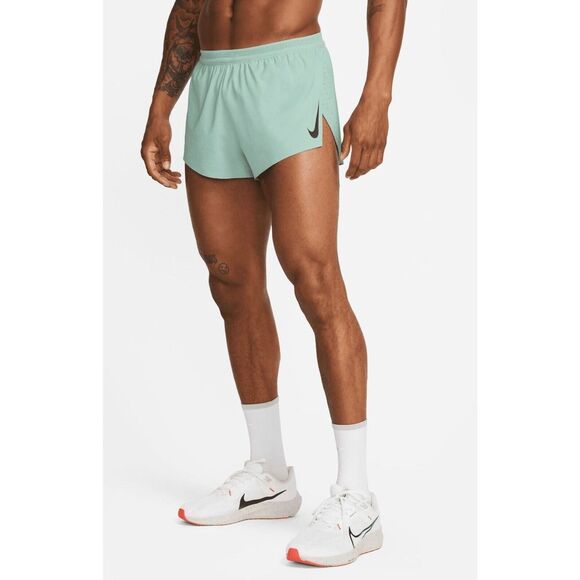 Nike CJ7837 Men's Sz XL Mineral Green Aeroswift ADV 2” Running Racing Shorts - Picture 8 of 8